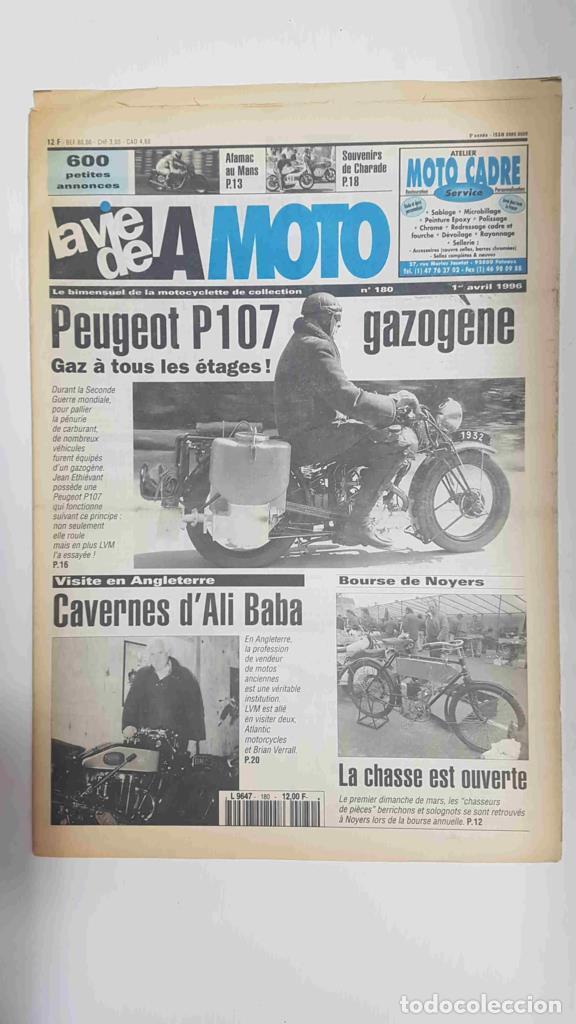 Coleccionismo de Revistas y Peri&oacute;dicos: LA VIE DE LA MOTO, Numero 180 - 1er avril 1996: Peugeot P107 gazogene