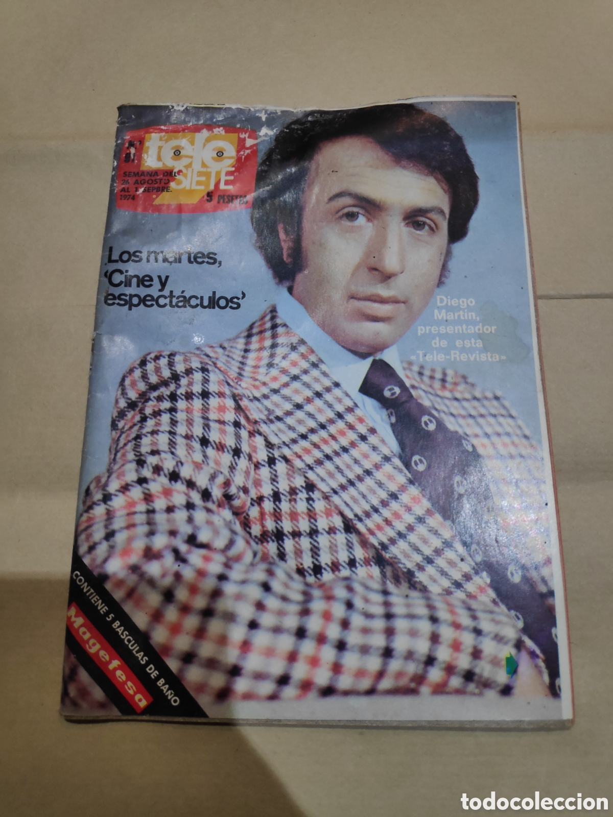 Coleccionismo de Revistas y Peri&oacute;dicos: TELE SIETE 91 DIEGO MARTIN MOCEDADES CESAR GODOY TICO MEDINA