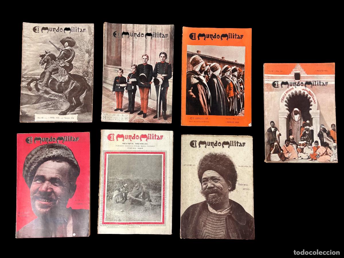Sammeln von Zeitschriften und Zeitungen: COLECCI&Oacute;N REVISTA (7 UDS). EL MUNDO MILITAR. 1920.