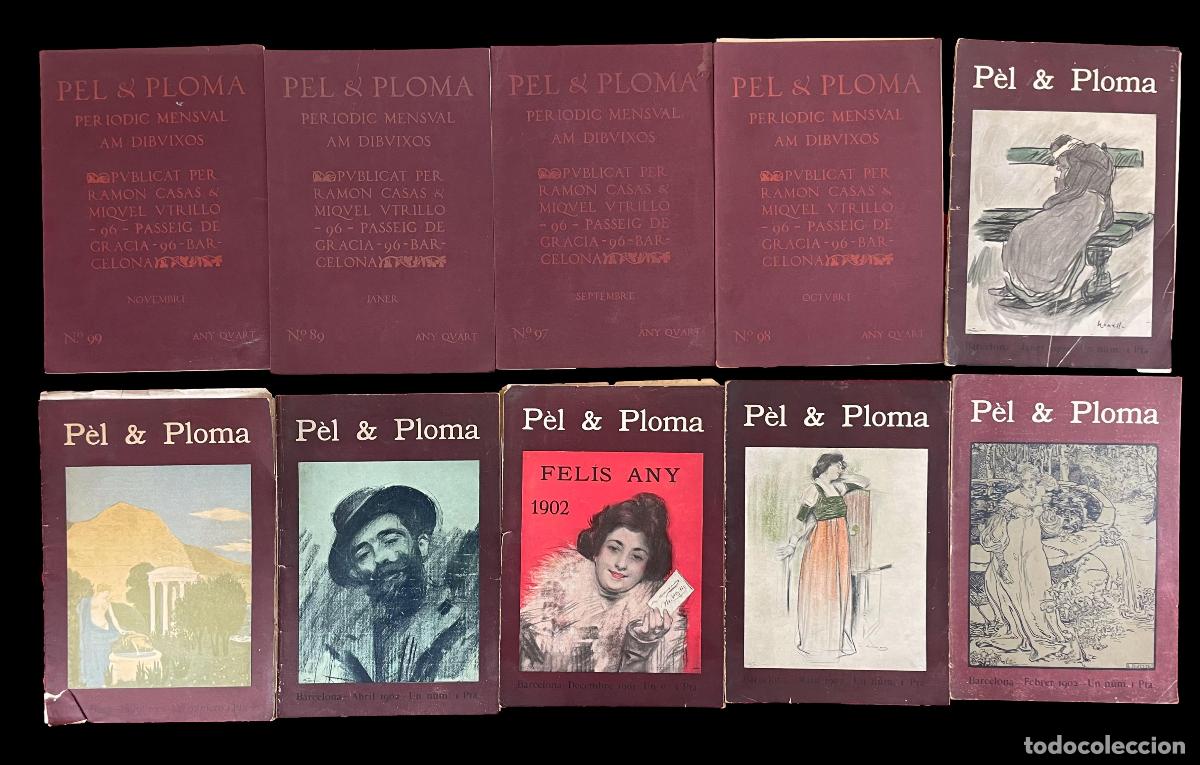 Coleccionismo de Revistas y Peri&oacute;dicos: COLECCI&Oacute;N (10 UDS) PEL I PLOMA- CIRCA 1902.