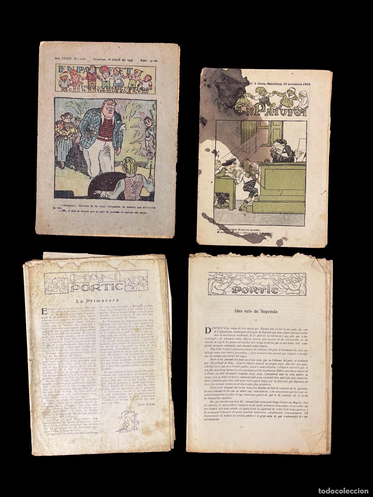 Coleccionismo de Revistas y Peri&oacute;dicos: PAR DE EJEMPLARES EL PATUFET. 1916 Y 1937.