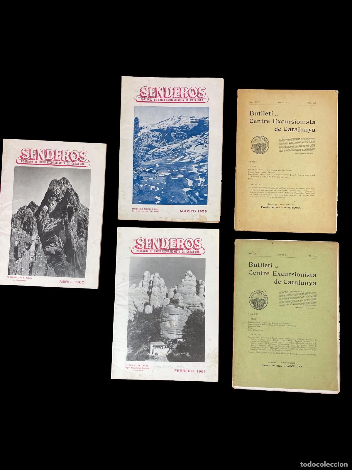 Coleccionismo de Revistas y Peri&oacute;dicos: PUBLICACI&Oacute;N SENDEROS (3 UDS) BOLETIN (3 UDS) CENTRO DE EXCURSIONISTA. C.1959.