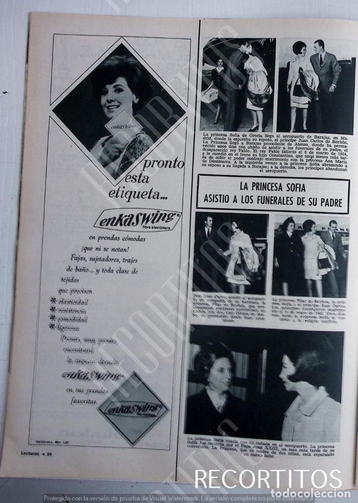 Coleccionismo de revistas y peri&oacute;dicos: FAMOSOS EN LA PUBLICIDAD CONCHA VELASCO ANUNCIO ENKASWING LENCERIA PRINCESA SOFIA DE GRECIA