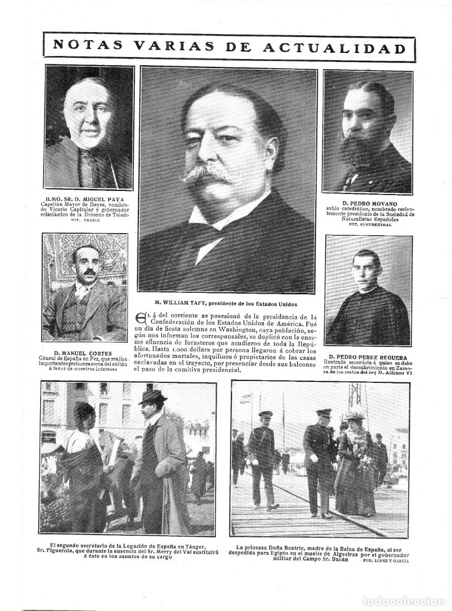 Coleccionismo de Revistas y Peri&oacute;dicos: 1909 HOJA REVISTA PEDRO MOYANO CATEDR&Aacute;TICO SOCIEDAD NATURALISTAS - TOLEDO MIGUEL PAYA VICARIO