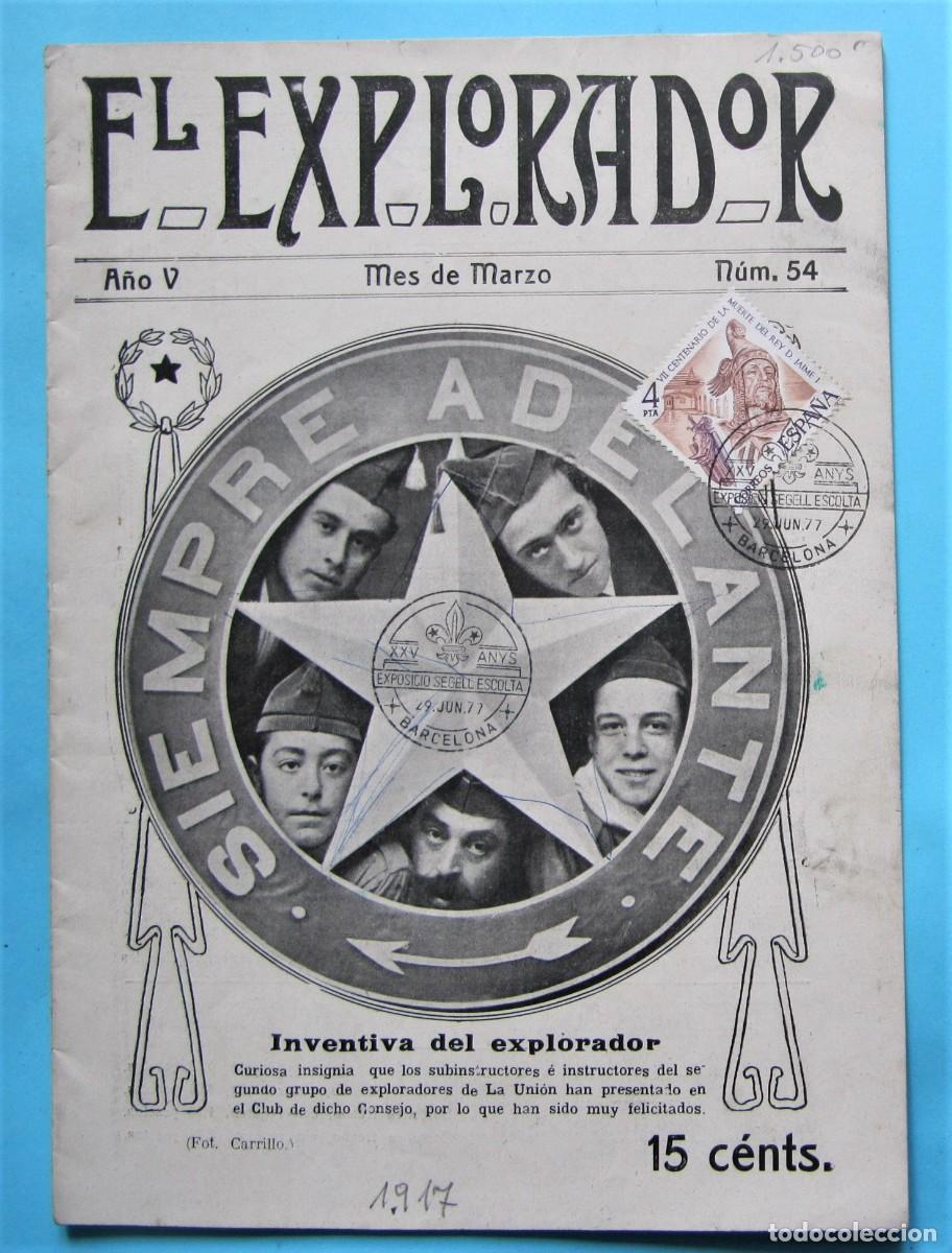 Coleccionismo de Revistas y Peri&oacute;dicos: EL EXPLORADOR. REVISTA BOY SCOUTS. A&Ntilde;O V, N&ordm; 54. MARZO 1917.