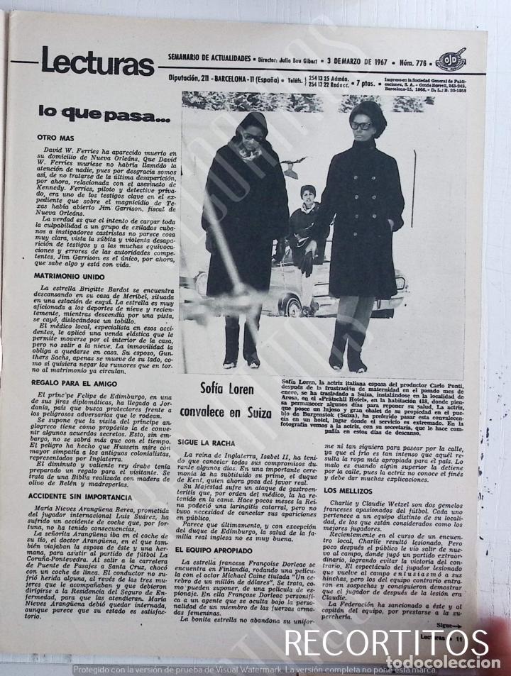Coleccionismo de revistas y peri&oacute;dicos: sofia loren en suiza