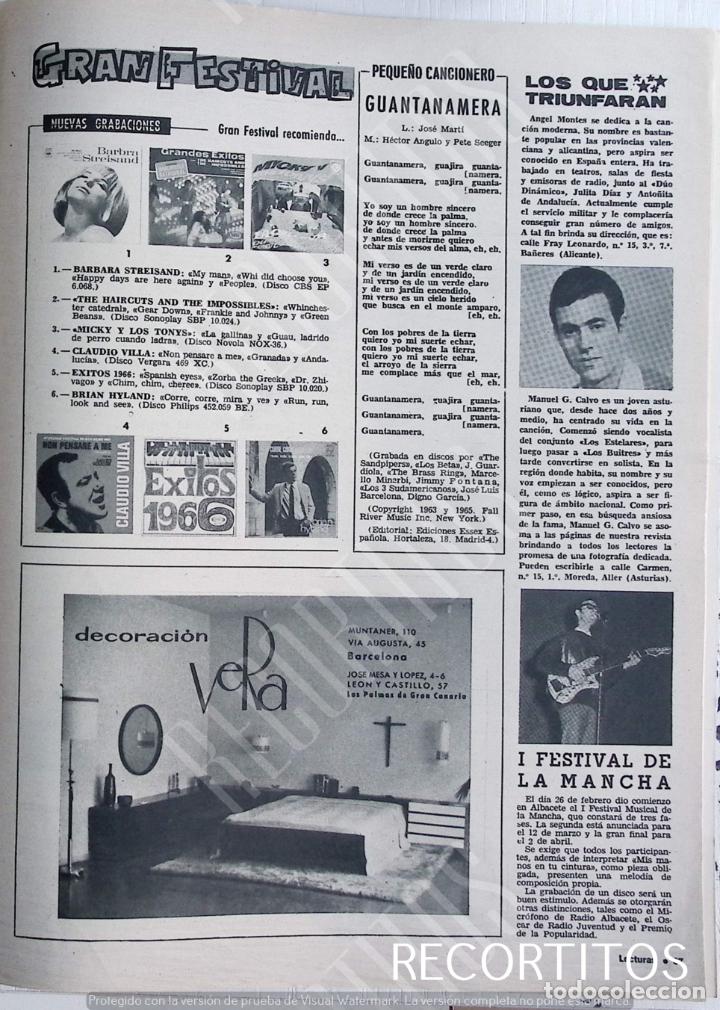 Coleccionismo de Revistas y Peri&oacute;dicos: claudio villa barbra streisand brian hyland angel montes festival de la mancha