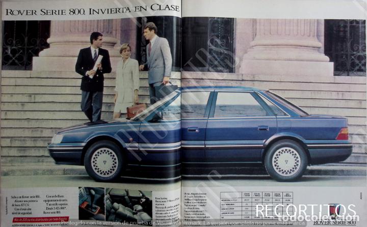 Coleccionismo de revistas y peri&oacute;dicos: rover serie 800 anuncio publicidad