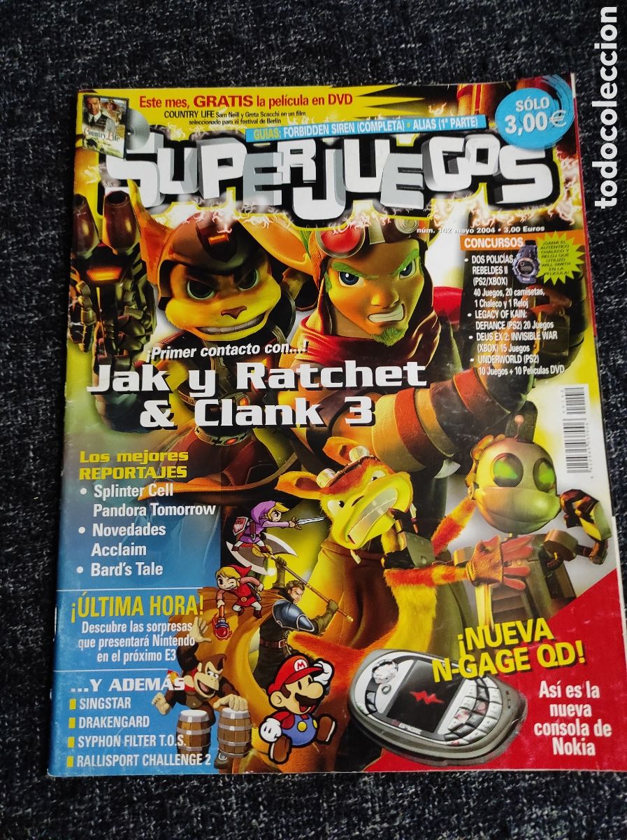 Coleccionismo de Revistas y Peri&oacute;dicos: SUPERJUEGOS N&ordm; 142 JAK Y RATCHERT & CLANK 3 - REVISTA DE VIDEOJUEGOS- SUPER JUEGOS