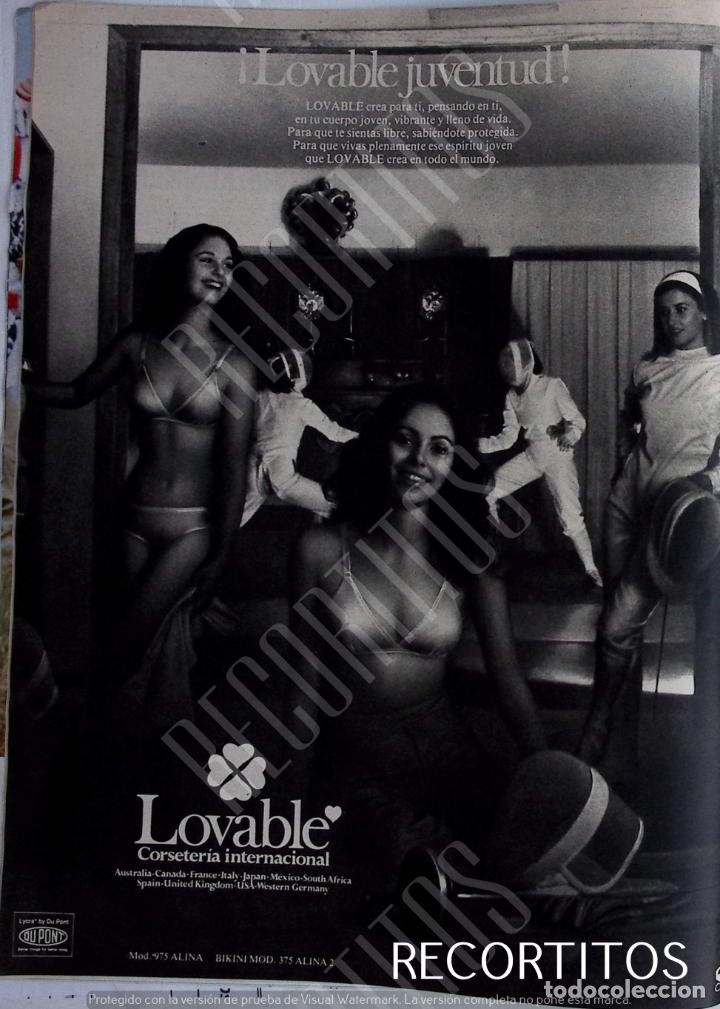 Collezionismo di Riviste e Giornali: LOVABLE LENCERIA ANUNCIO PUBLICIDAD