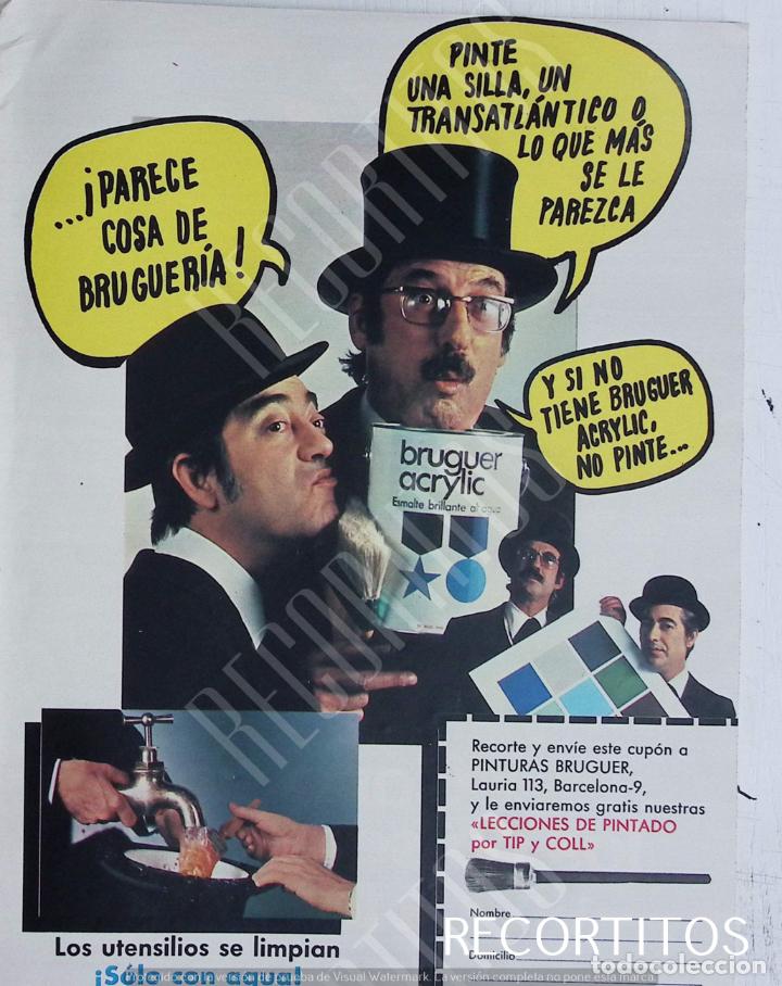 Collezionismo di Riviste e Giornali: FAMOSOS EN LA PUBLICIDAd tip y col anuncio bruguer pinturas