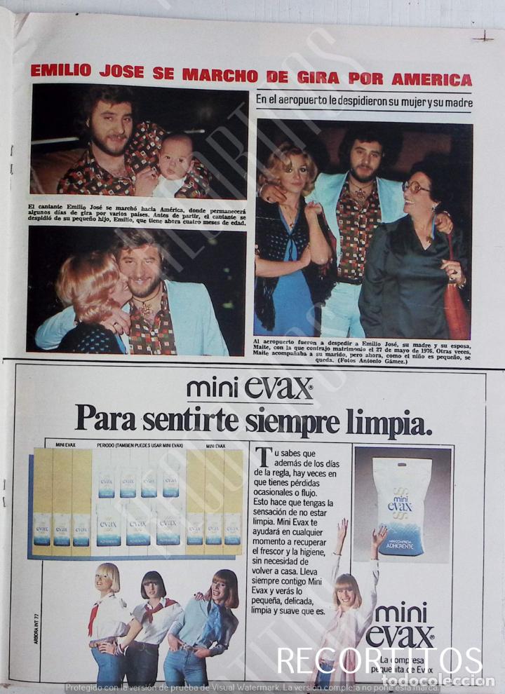Sammeln von Zeitschriften und Zeitungen: emilio jose mini EVAX COMPRESAS ANUNCIO PUBLICIDAD