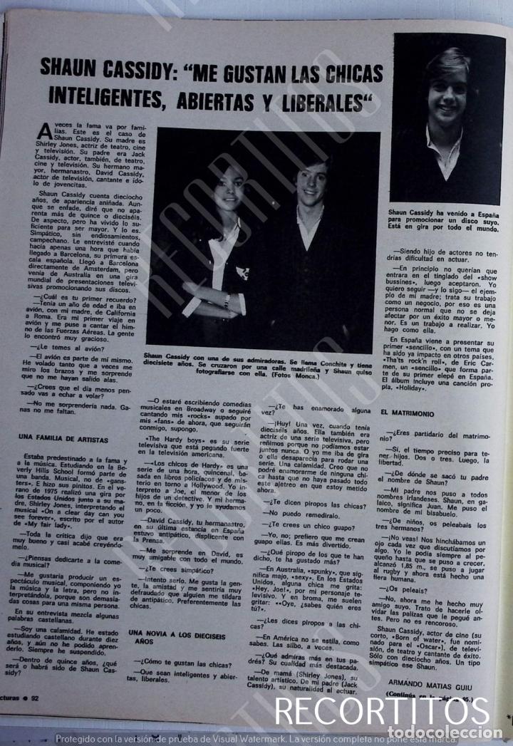 Sammeln von Zeitschriften und Zeitungen: shaun cassidy