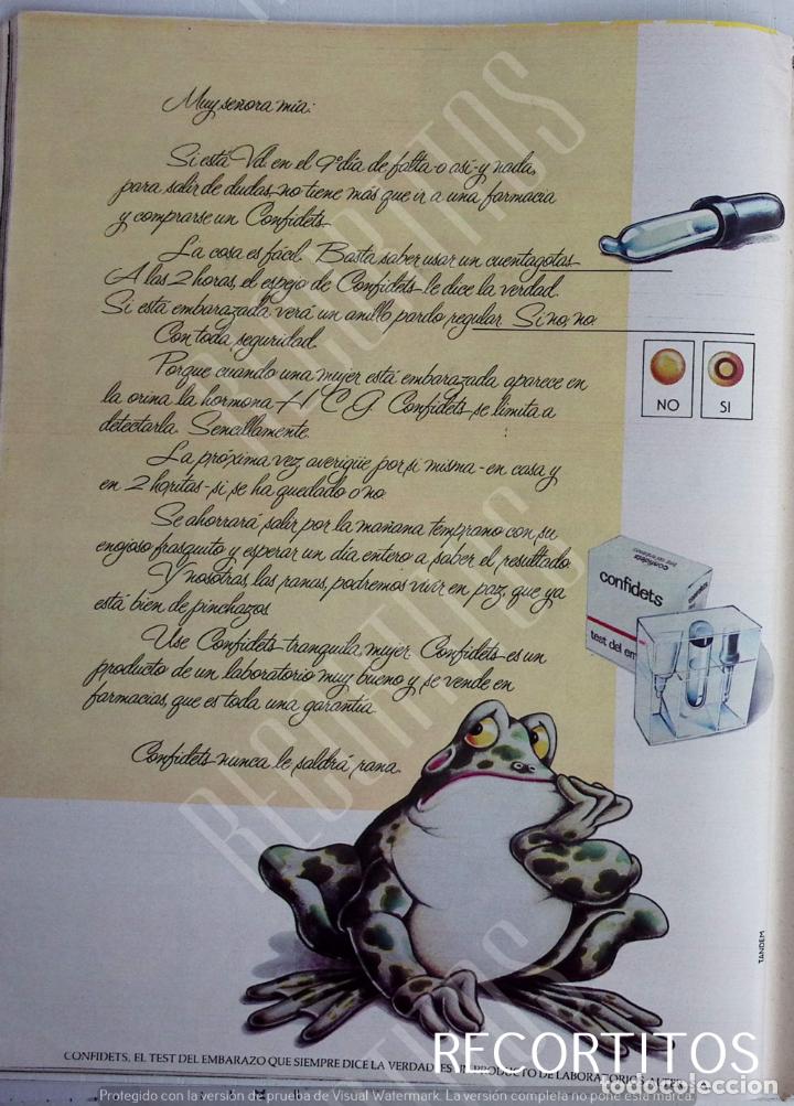 Collection Magazines and Newspapers: confidets anuncio publicidad