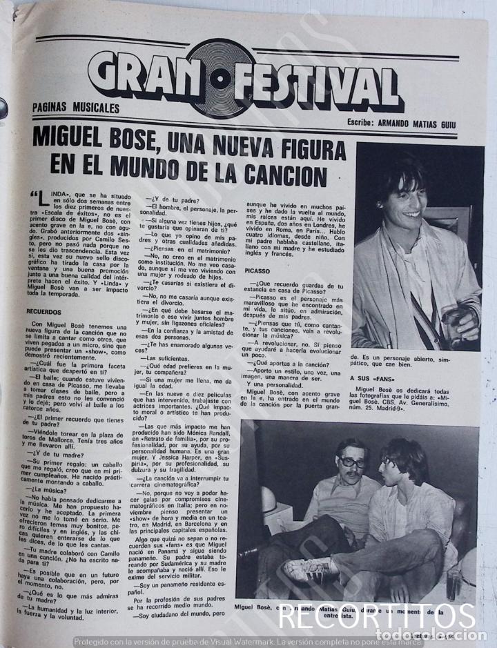 Coleccionismo de Revistas y Peri&oacute;dicos: miguel bose