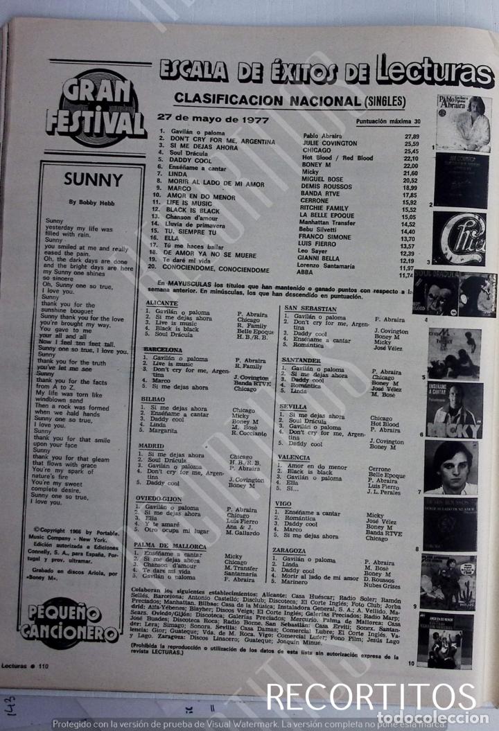 Coleccionismo de Revistas y Peri&oacute;dicos: escala de exitos pablo abraira miguel bose boney m demis roussos