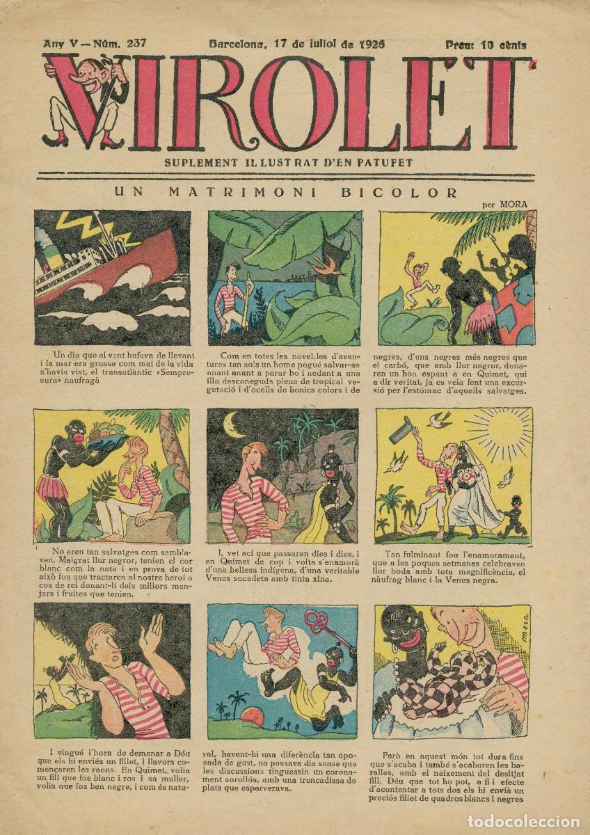 Coleccionismo de Revistas y Peri&oacute;dicos: VIROLET, SUPLEMENT IL-LUSTRAT D'EN PATUFET - N&ordm; 236 - 10 DE JULIOL DE 1926