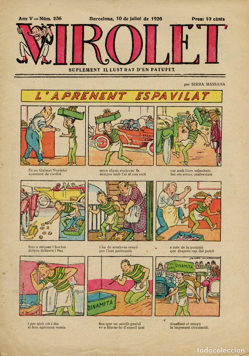 Coleccionismo de Revistas y Peri&oacute;dicos: VIROLET, SUPLEMENT IL-LUSTRAT D'EN PATUFET - N&ordm; 237 - 17 DE JULIOL DE 1926