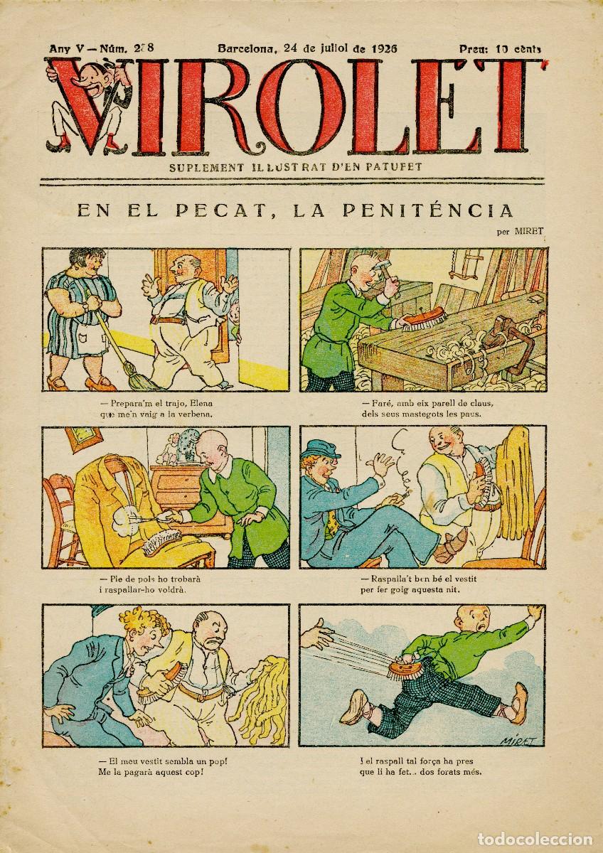 Coleccionismo de Revistas y Peri&oacute;dicos: VIROLET, SUPLEMENT IL-LUSTRAT D'EN PATUFET - N&ordm; 238 - 24 DE JULIOL DE 1926