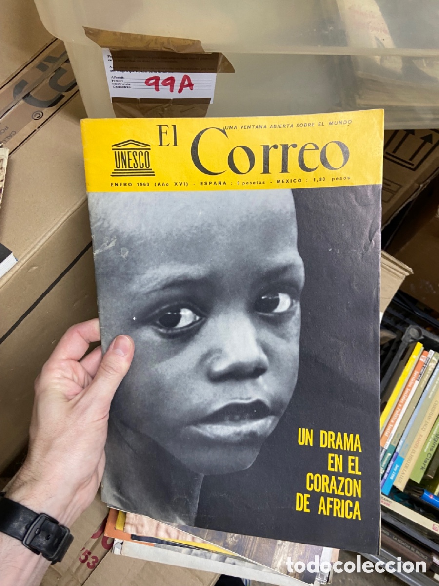 Collectionnisme de Revues et Journaux: 99A revista El Correo Unesco. Enero 1963 UN DRAMA EN EL CORAZON DE AFRICA