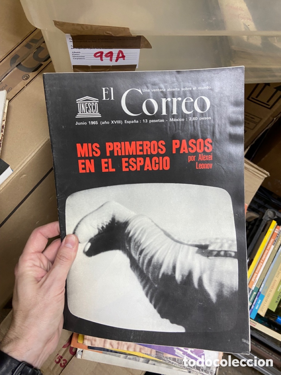 Collectionnisme de Revues et Journaux: 99A revista El Correo Unesco. Junio 1965. Mis primeros pasos en el espacio.