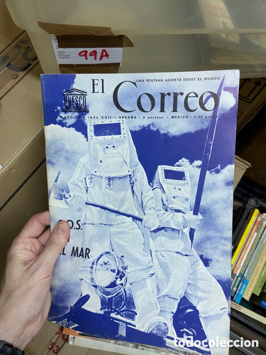 Collectionnisme de Revues et Journaux: 99A revista El Correo Unesco. Mayo 1963. S. O. S. En el mar