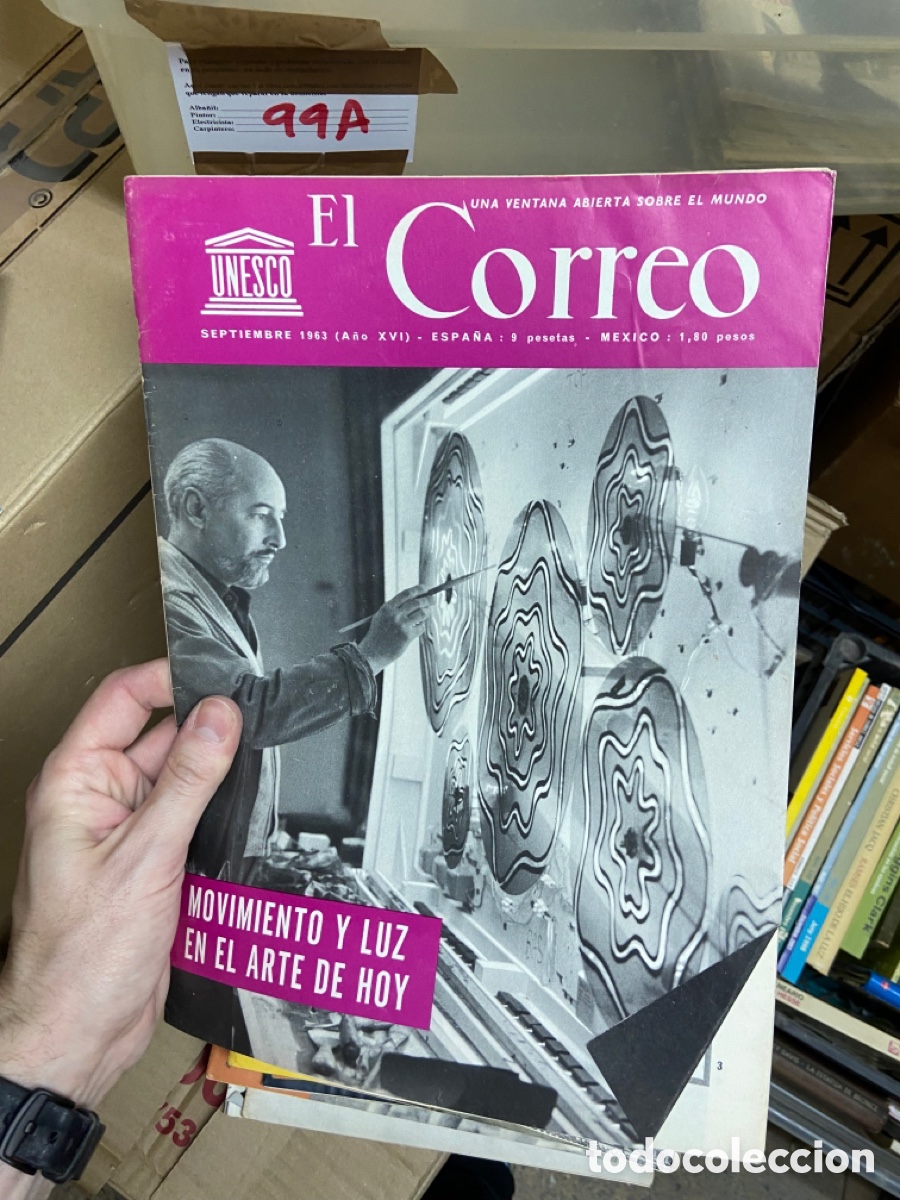 Collectionnisme de Revues et Journaux: 99A revista El Correo Unesco. Septiembre 1963. Movimiento y luz en el arte de hoy.