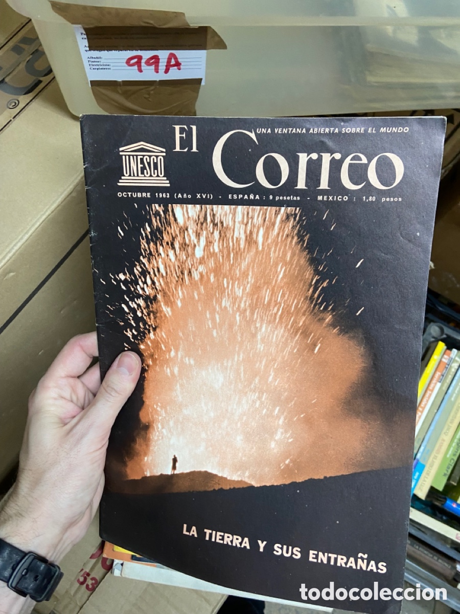 Collezionismo di Riviste e Giornali: 99A revista El Correo Unesco. Octubre 1963, la tierra y sus entra&ntilde;as