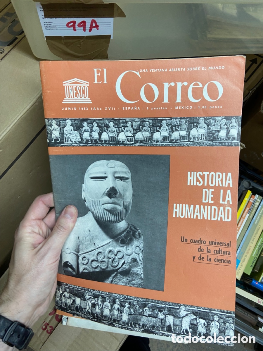 Collezionismo di Riviste e Giornali: 99A revista El Correo Unesco. Junio 1963, historia de la humanidad.