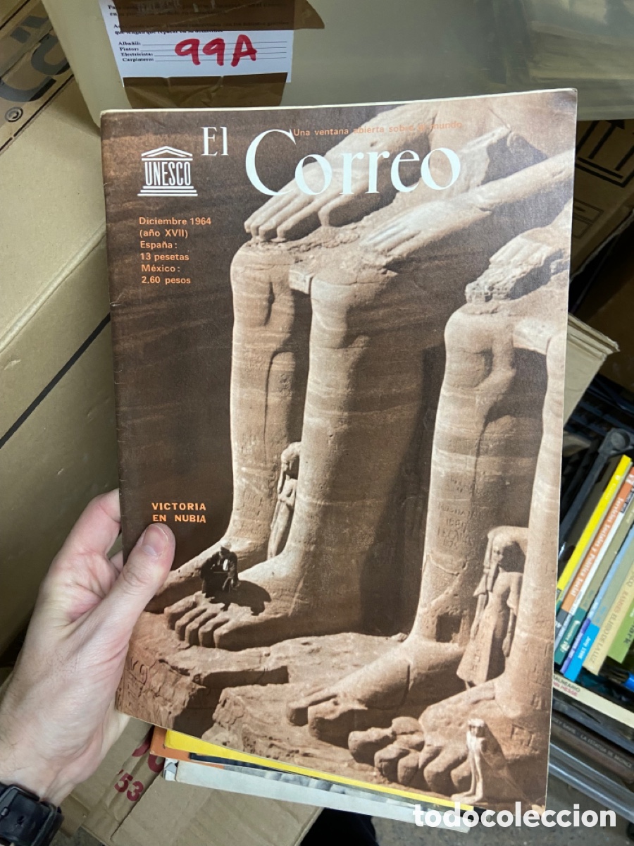 Collezionismo di Riviste e Giornali: 99A revista El Correo Unesco. Diciembre 1964. Victoria en nubia