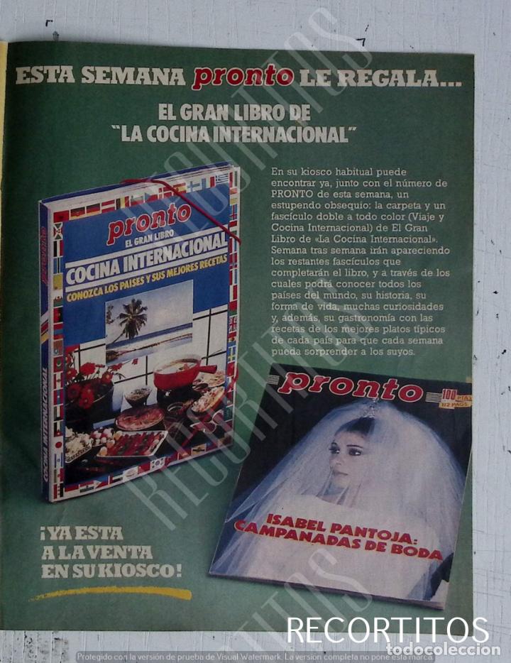 Coleccionismo de Revistas y Peri&oacute;dicos: anuncio pronto isabel pantoja