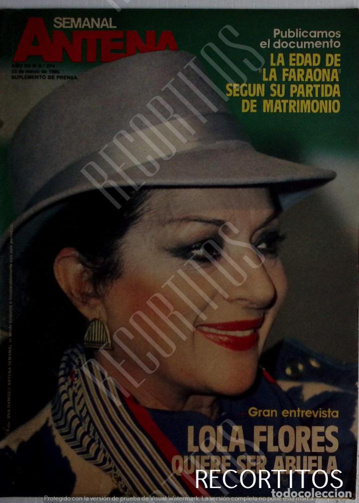 Coleccionismo de revistas y peri&oacute;dicos: PORTADA LOLA FLORES