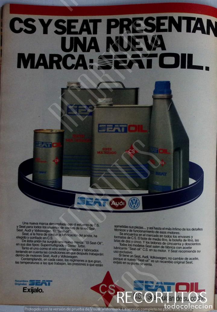 Coleccionismo de revistas y peri&oacute;dicos: SEAT OIL anuncio publicidad