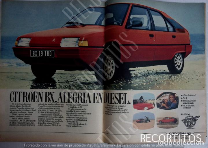 Coleccionismo de Revistas y Peri&oacute;dicos: CITROEN BX ANUNCIO PUBLICIDAD