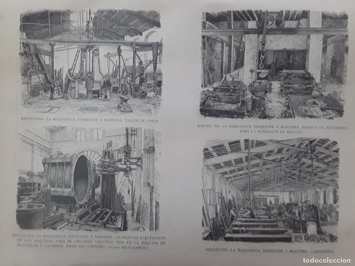 Coleccionismo de revistas y peri&oacute;dicos: LA MAQUINISTA TERRESTRE Y MARITIMA LA BARCELONESA BARCELONA REVISTA A&Ntilde;O 1891