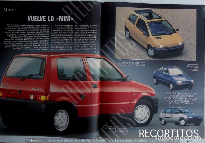 Coleccionismo de Revistas y Peri&oacute;dicos: COCHES MINI RENAULT TWINGO MAZDA 121 CITROEN AX OPEL CORSA PEUGEOT