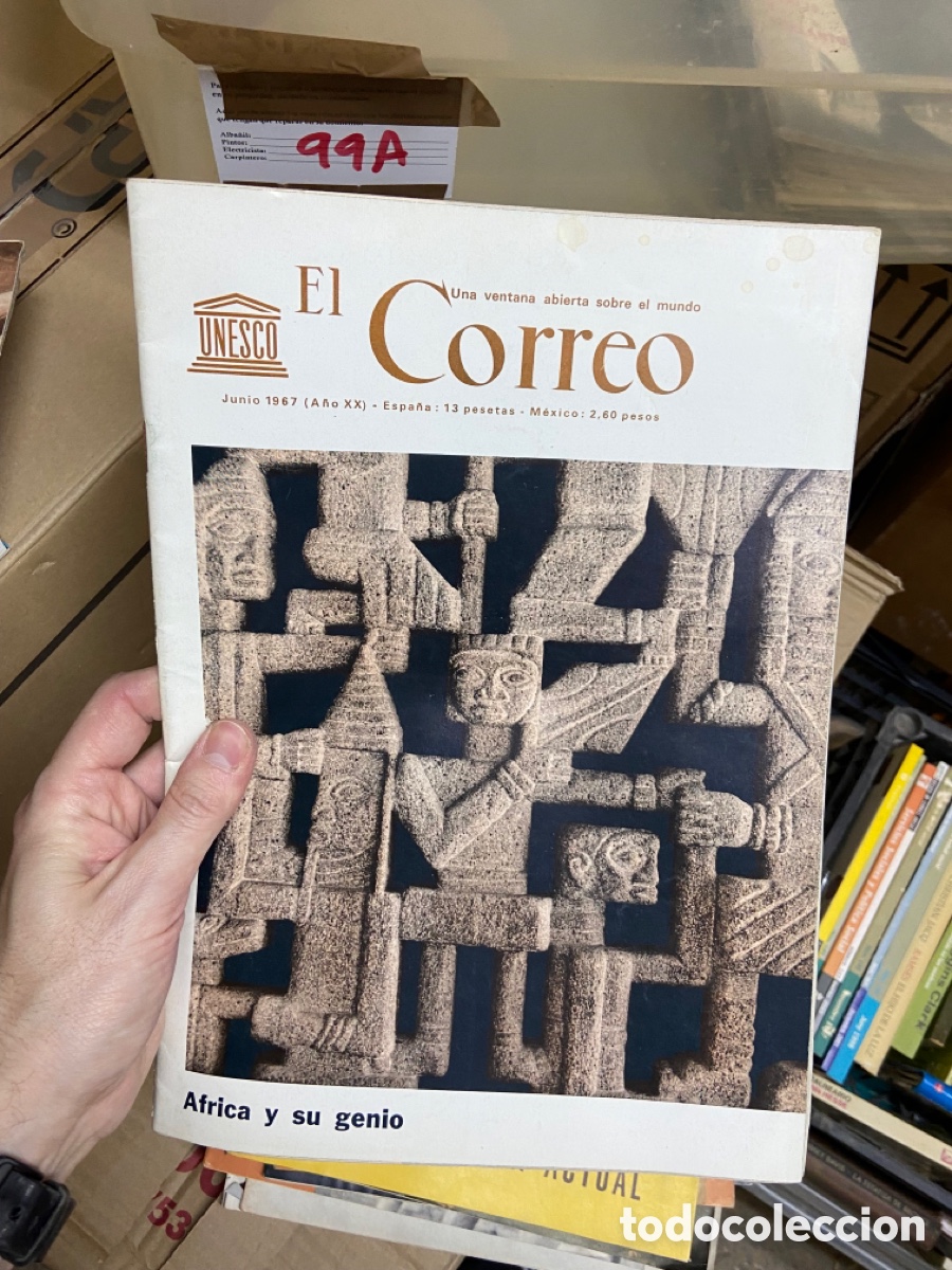 Collezionismo di Riviste e Giornali: 99A revista El Correo Unesco. Junio 1967. Africa y si genio