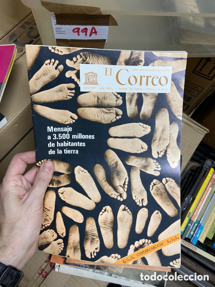 Collezionismo di Riviste e Giornali: 99A revista El Correo Unesco. Julio 1971. Mensaie a 3.500 millones de habitantes de la tierra