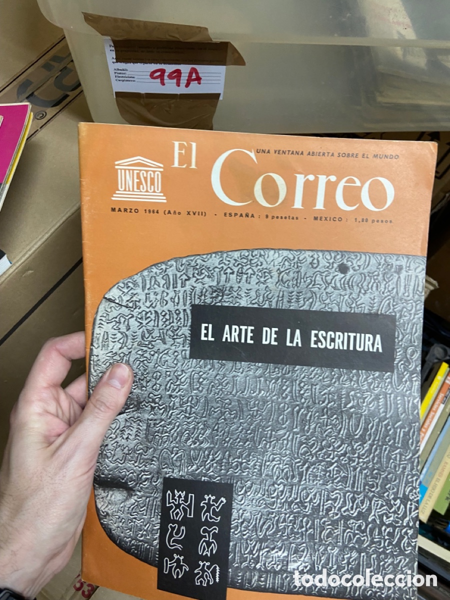 Collezionismo di Riviste e Giornali: 99A revista El Correo Unesco. Marzo 1964. EL ARTE DE LA ESCRITURA