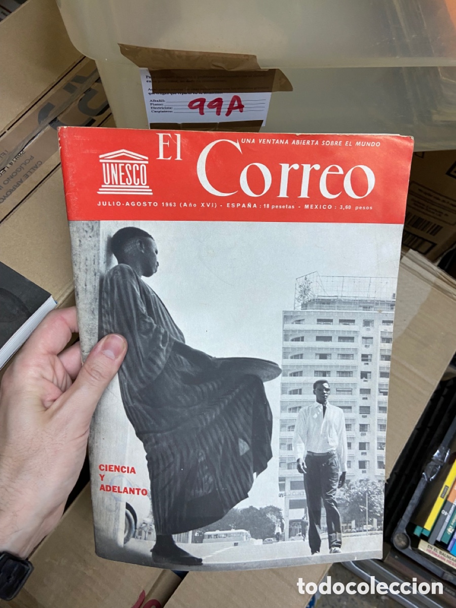 Collezionismo di Riviste e Giornali: 99A revista El Correo Unesco. Julio-agosto 1963. Ciencia y adelanto