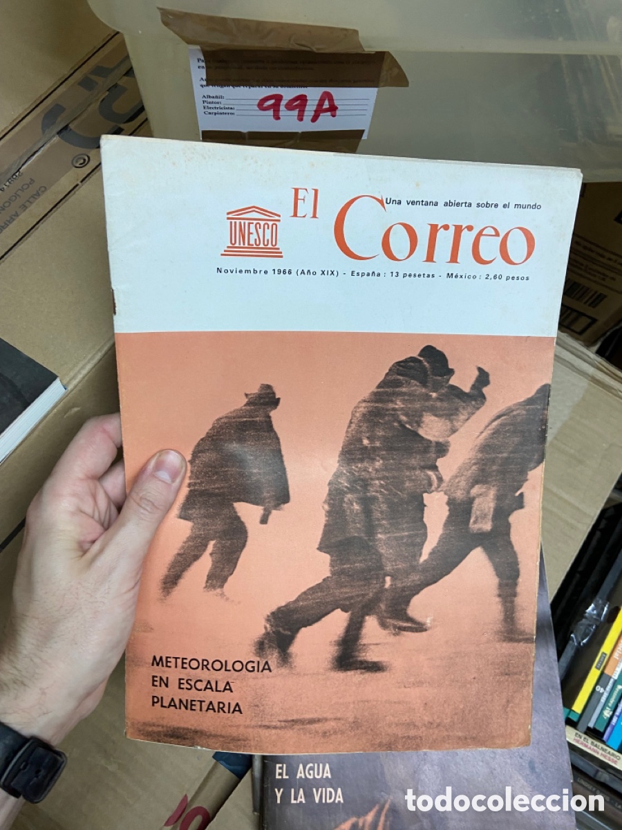 Collezionismo di Riviste e Giornali: 99A revista El Correo Unesco. Noviembre 1966. METEOROLOGIA EN ESCALA PLANETARIA