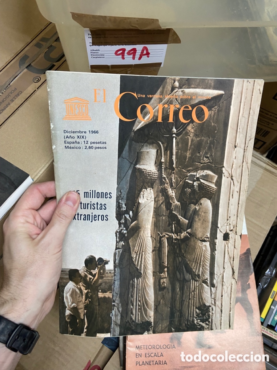Collezionismo di Riviste e Giornali: 99A revista El Correo Unesco. Diciembre 1966. Millones de turistas extranjeros