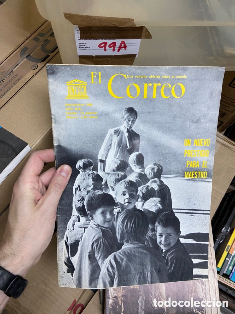 Collezionismo di Riviste e Giornali: 99A revista El Correo Unesco. Septiembre 1966. IN NUEVO PRESTIGIO PARA EL MAESTRO