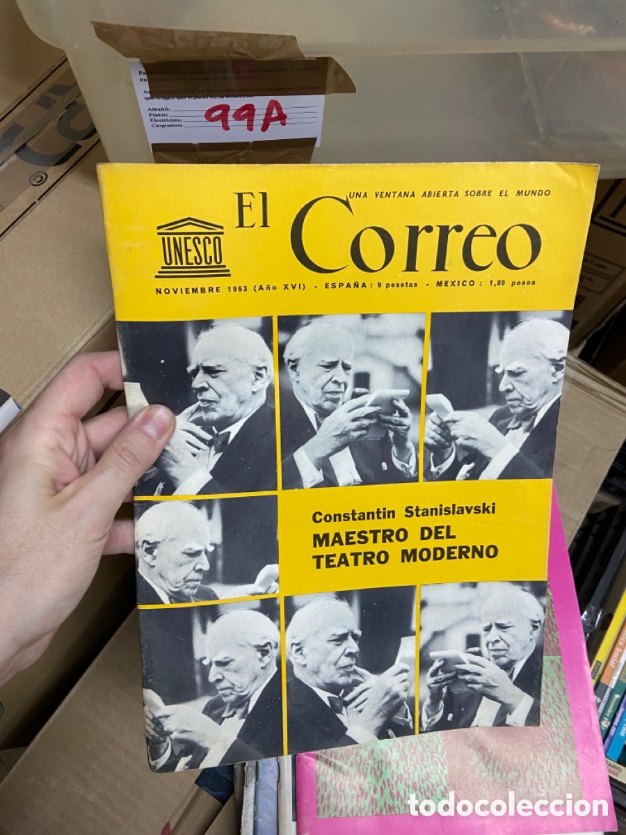 Collezionismo di Riviste e Giornali: 99A revista El Correo Unesco. Noviembre 1963. Constantin Stanislavski MAESTRO DEL TEATRO MODERNO