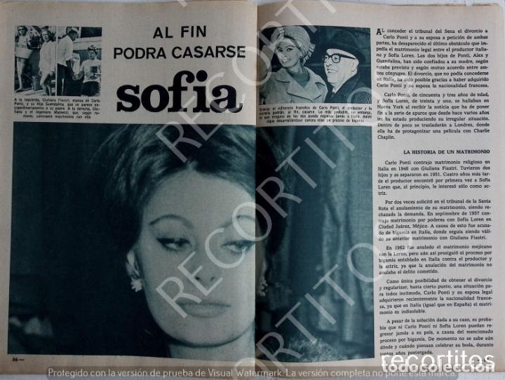 Coleccionismo de revistas y peri&oacute;dicos: SOFIA LOREN CARLO PONTI