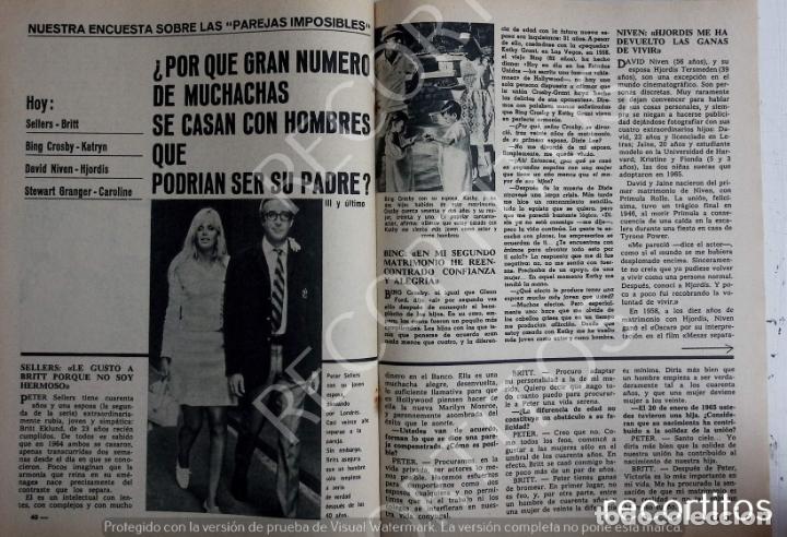 Coleccionismo de revistas y peri&oacute;dicos: PETER SELLERS BRITT EKLAND BING CROSBY DSVID NIVEN STEWART GRANGER