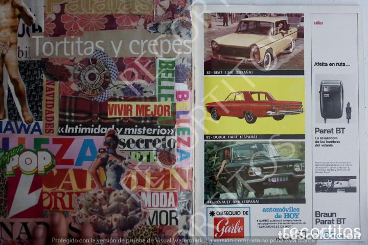 Coleccionismo de revistas y peri&oacute;dicos: automoviles de hoy RENAULT 10 DODGE DART SEAT 1500
