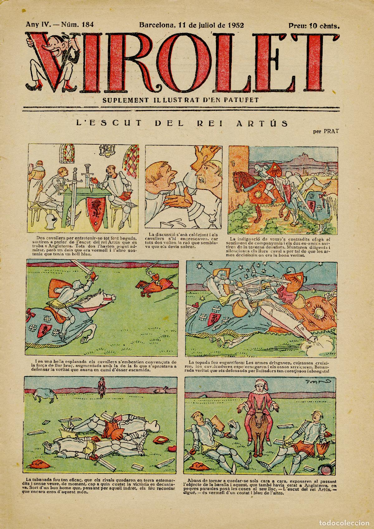 Coleccionismo de Revistas y Peri&oacute;dicos: VIROLET, SUPLEMENT IL-LUSTRAT D'EN PATUFET - N&ordm; 184 - 11 DE JULIOL DE 1925