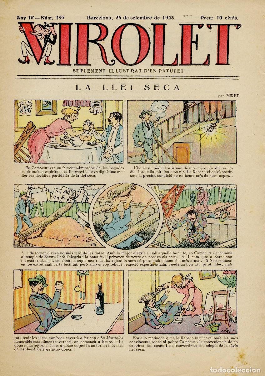 Coleccionismo de Revistas y Peri&oacute;dicos: VIROLET, SUPLEMENT IL-LUSTRAT D'EN PATUFET - N&ordm; 195 - 26 DE SETEMBRE DE 1925