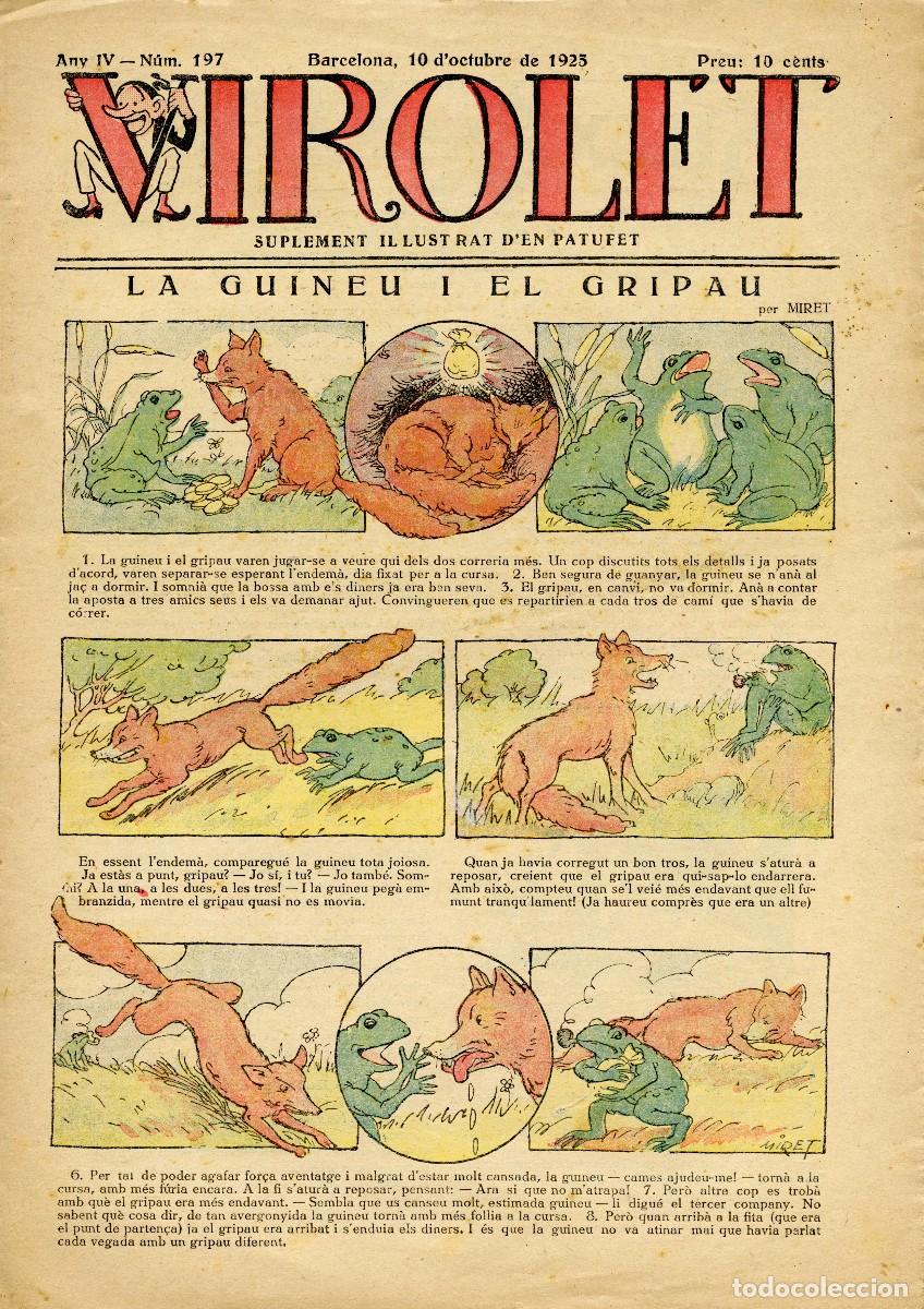 Coleccionismo de Revistas y Peri&oacute;dicos: VIROLET, SUPLEMENT IL-LUSTRAT D'EN PATUFET - N&ordm; 197 - 10 D'OCTUBRE DE 1925